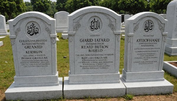 Pierres tombales musulmanes sur mesure et dignes avec gpg granit